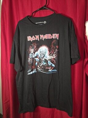 Iron Maiden "A Real Live One" Graphic T-Shirt Black [XL]